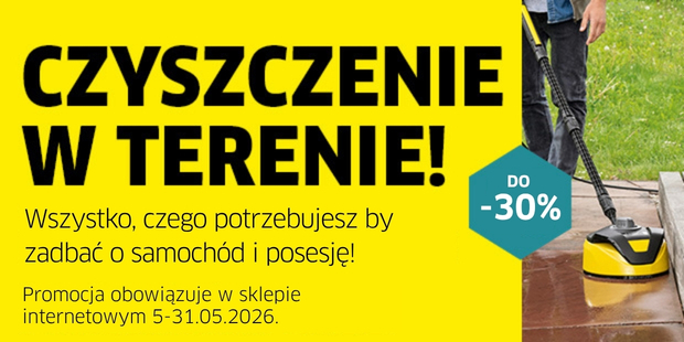 Czyszczenie w terenie! Zadbaj o samochód i posesję!