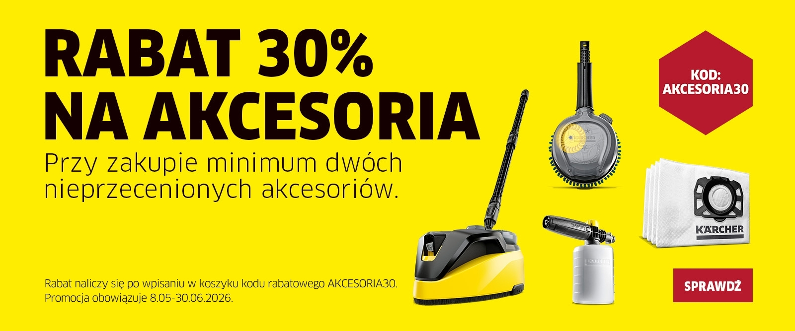 Rabat 30% na akcesoria przy zakupie min. dwóch z kodem AKCESORIA30
