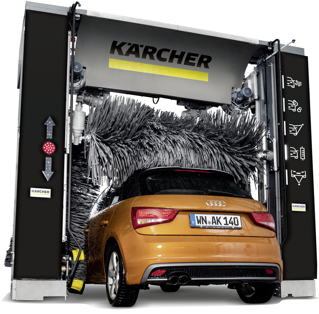 The Kärcher CW 1 Klean!Fit gantry car wash cleans reliably.