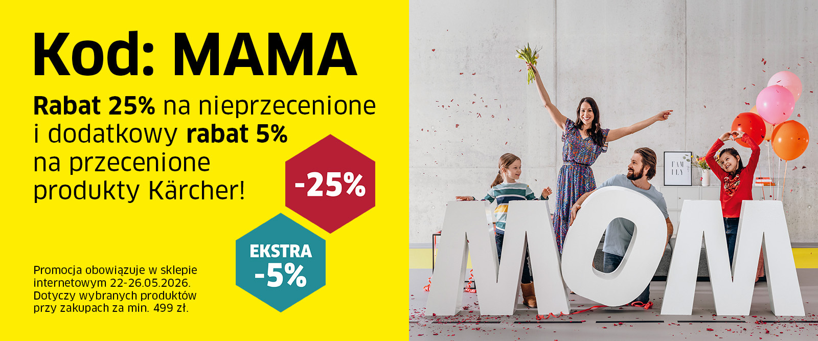 Złap rabat 25% w karcher.pl z kodem MAMA