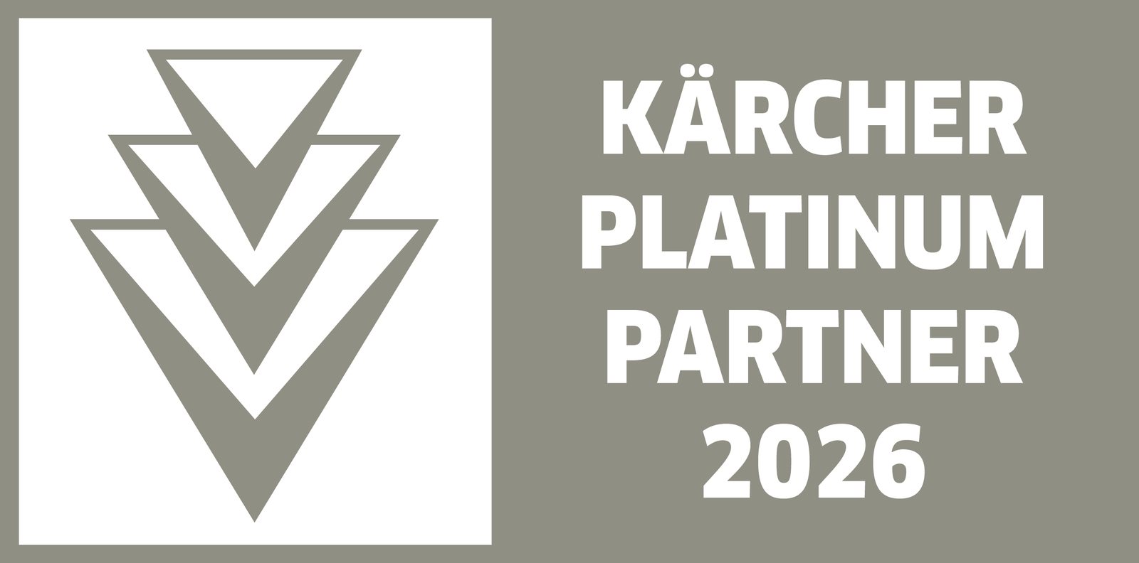 Karcher Platinum Dealer Partner 2026 Logo Landscape