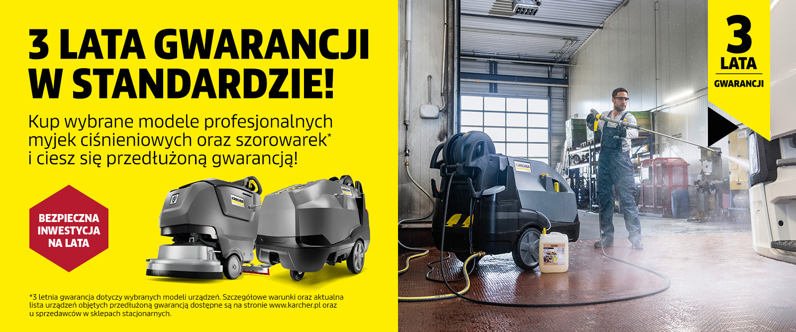 3 lata gwarancji w standardzie