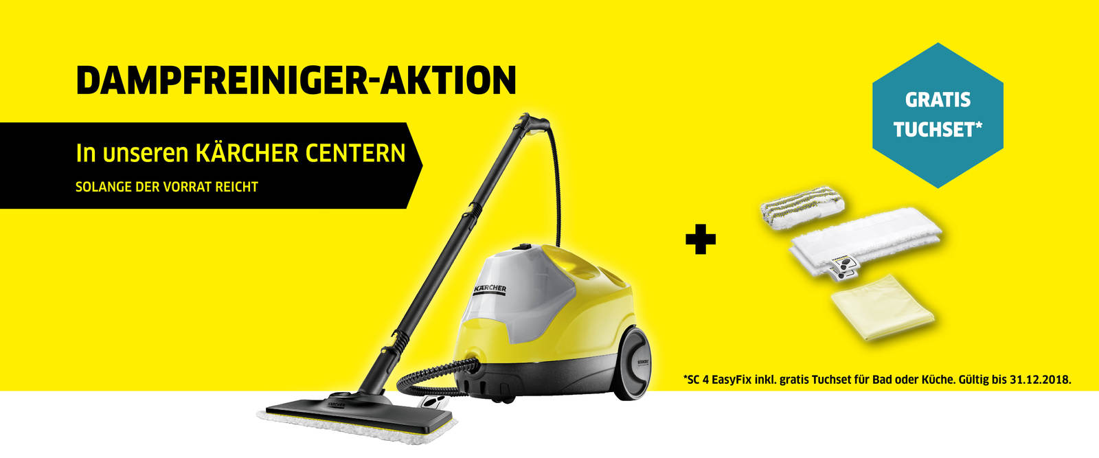 Dampfreiniger Aktion bei Kärcher