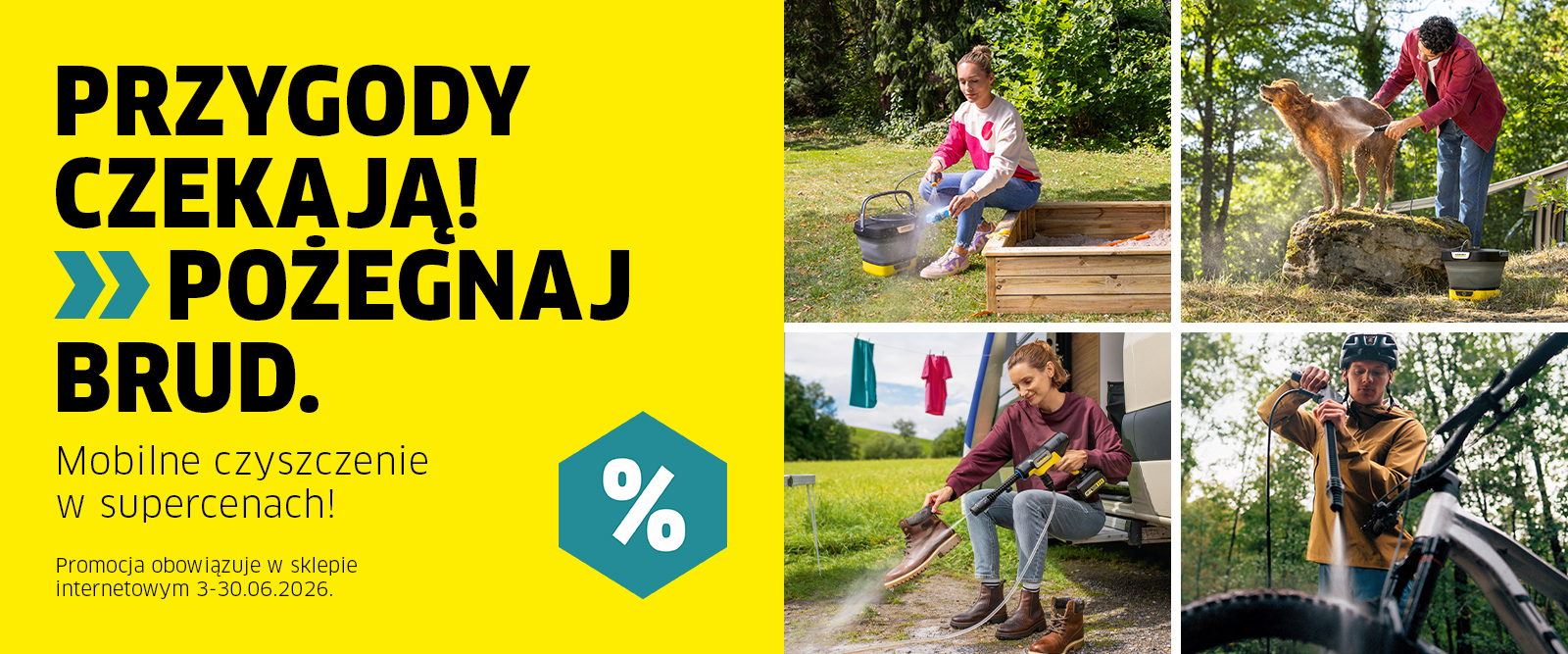 Przygody czekają! Produkty do mobilnego czyszczenia w supercenach!