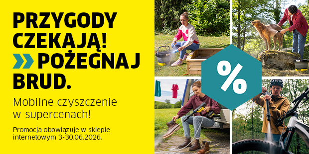 Przygody czekają - pożegnaj brud.  Teraz produkty do mobilnego czyszczenia w supercenach!