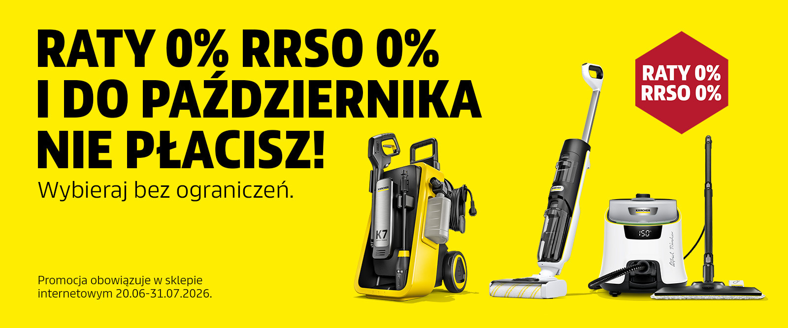 Zakupy na raty! 10 lub 20 rat 0% RRSO 0% i do października nie płacisz!