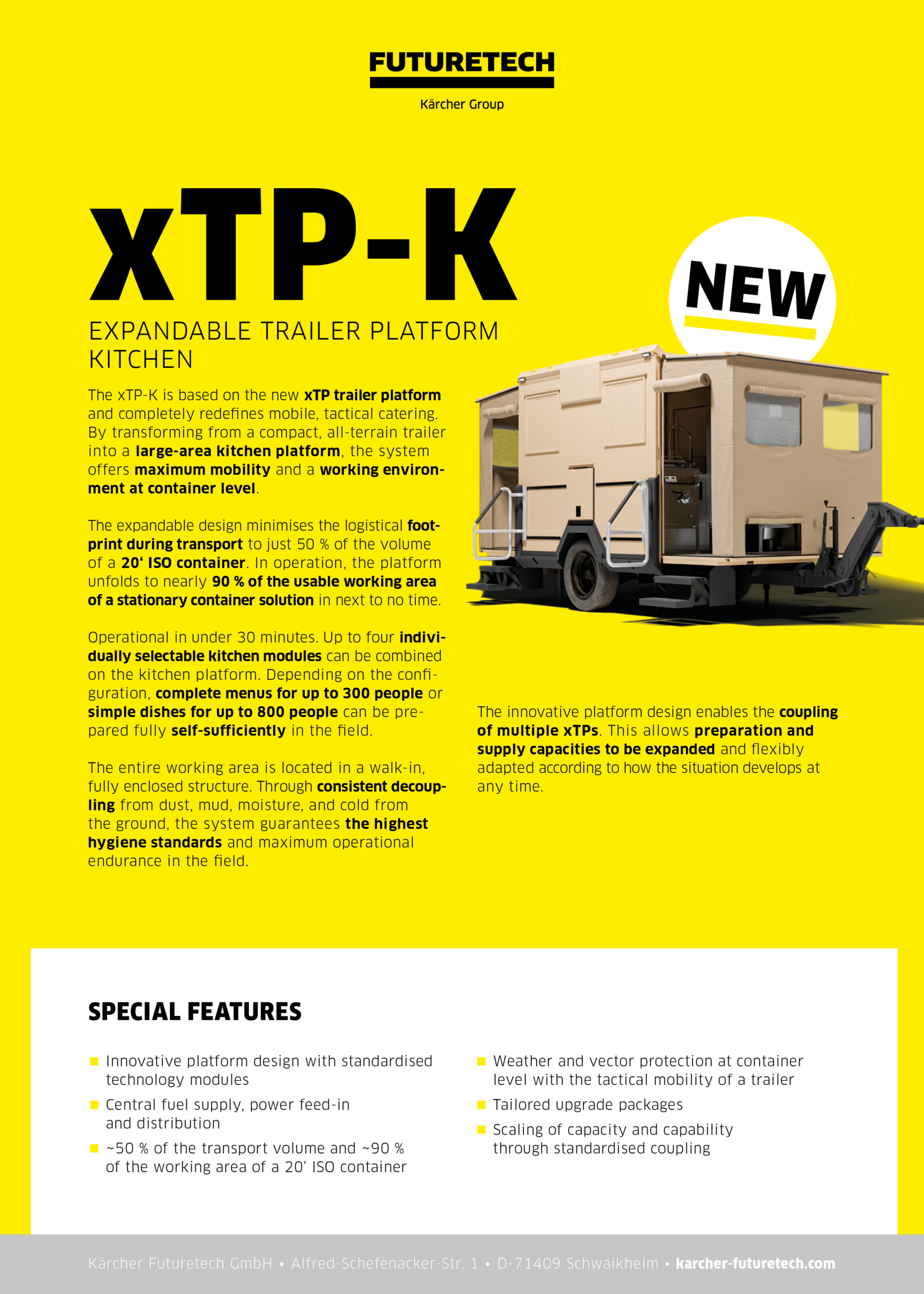 Produkttafel xTP-K Ansicht