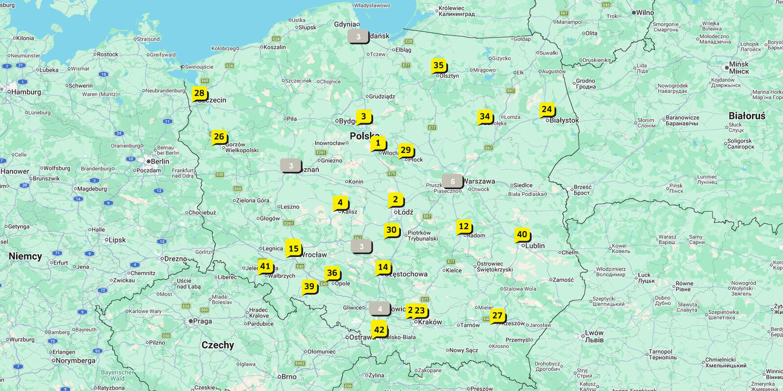 Wyszukiwarka salonów sprzedaży i serwisów Kärcher