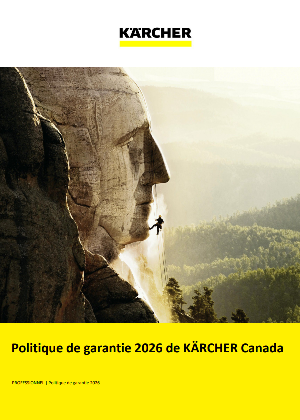 Politique de garantie de KÄRCHER Canada