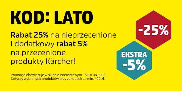 Rabat 25% w karcher.pl z kodem LATO