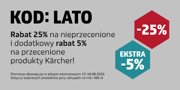 Rabat 25% w karcher.pl z kodem LATO