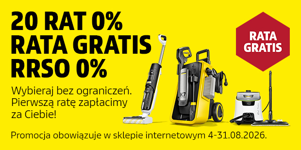 Zakupy na raty 20x0% RRSO 0% i pierwsza rata gratis!