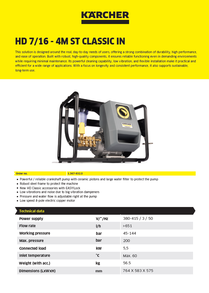 HD 7/16 - 4M ST CLASSIC IN