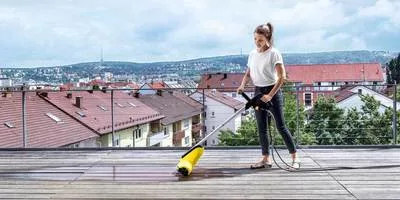 Patio cleaner application rooftop