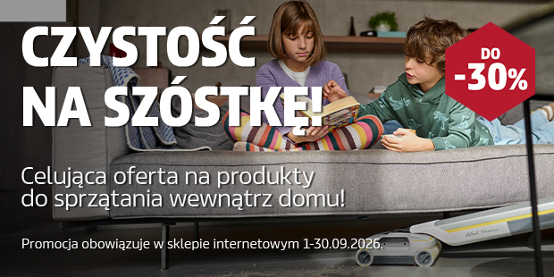 Czystość na szóstkę! Sprawdź celującą ofertę na produkty do sprzątania wewnątrz domu!