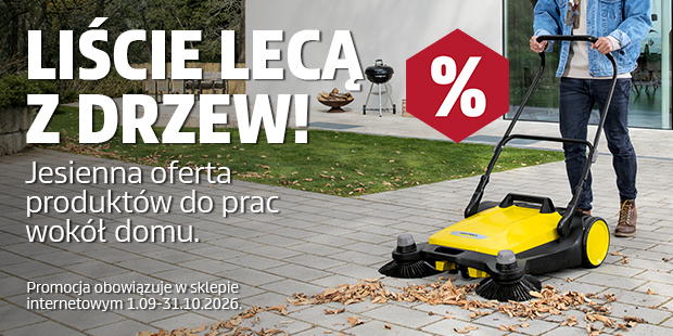 Liście lecą z drzew. Jesienna oferta produktów do prac wokół domu.