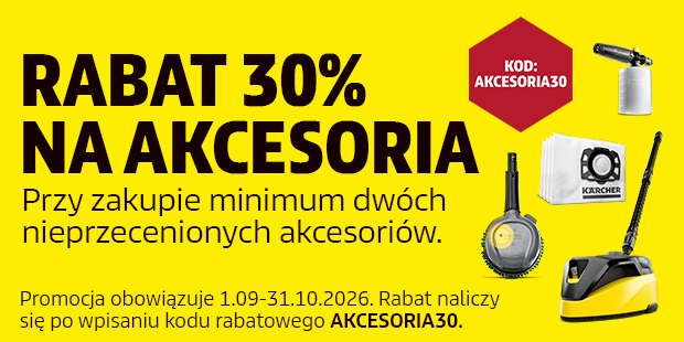Rabat 30% na akcesoria przy zakupie min. dwóch z kodem AKCESORIA30
