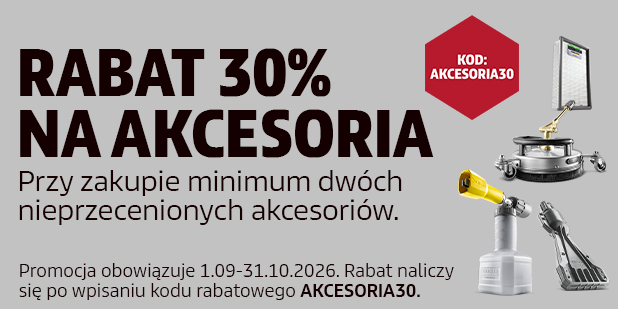 Rabat 30% na akcesoria przy zakupie min. dwóch z kodem AKCESORIA30