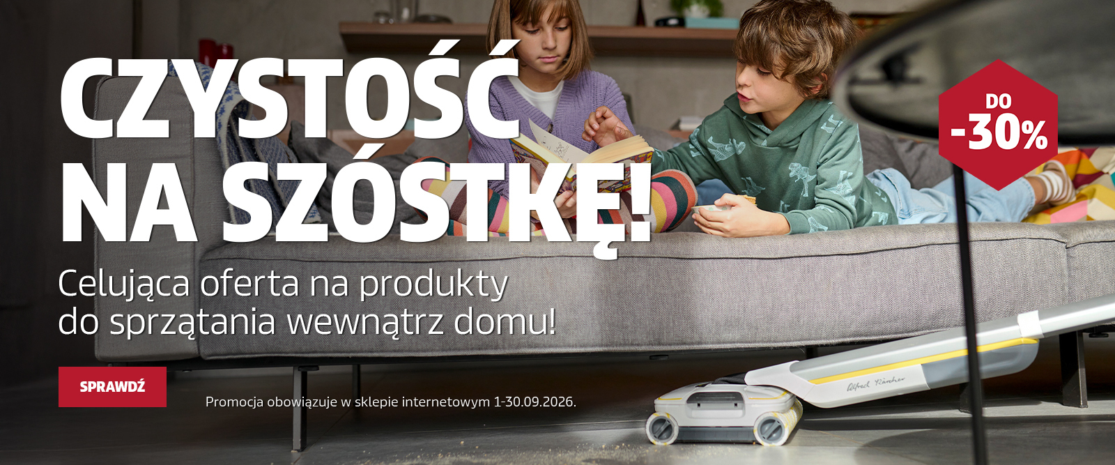 Czystość na szóstkę! Sprawdź celującą ofertę na produkty do sprzątania wewnątrz domu!