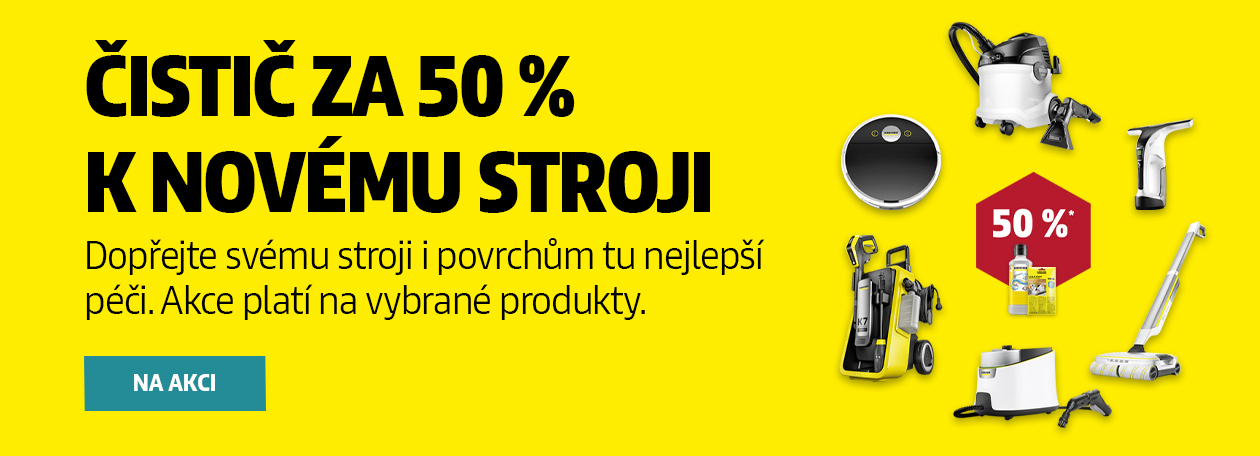 čistič za 50 %