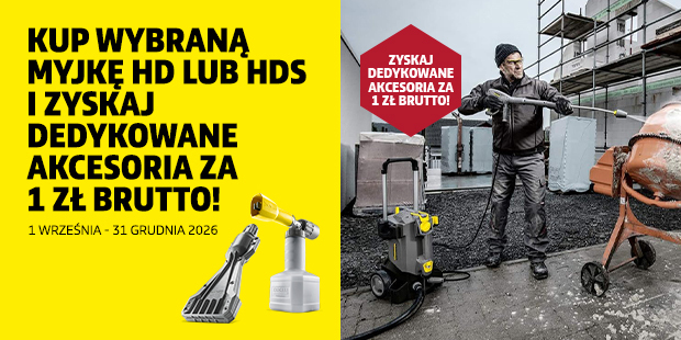  Kup profesjonalną myjkę, zyskaj akcesoria 