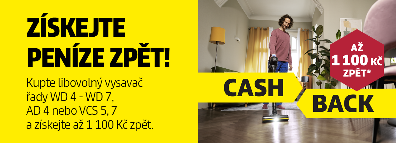 Cashback na vysavače Kärcher