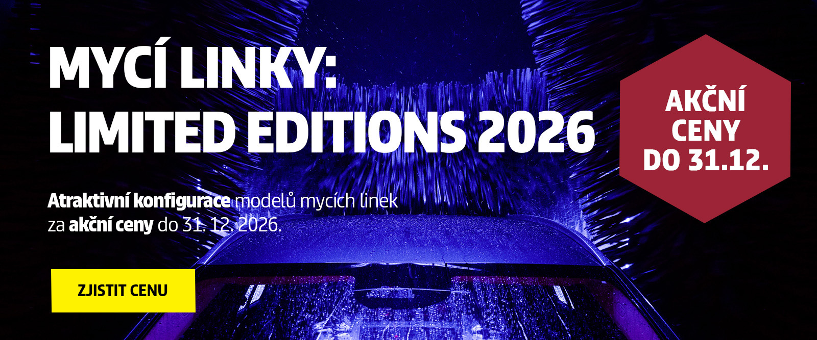 Akční nabídka mycích linek 2026 - limitovaná edice