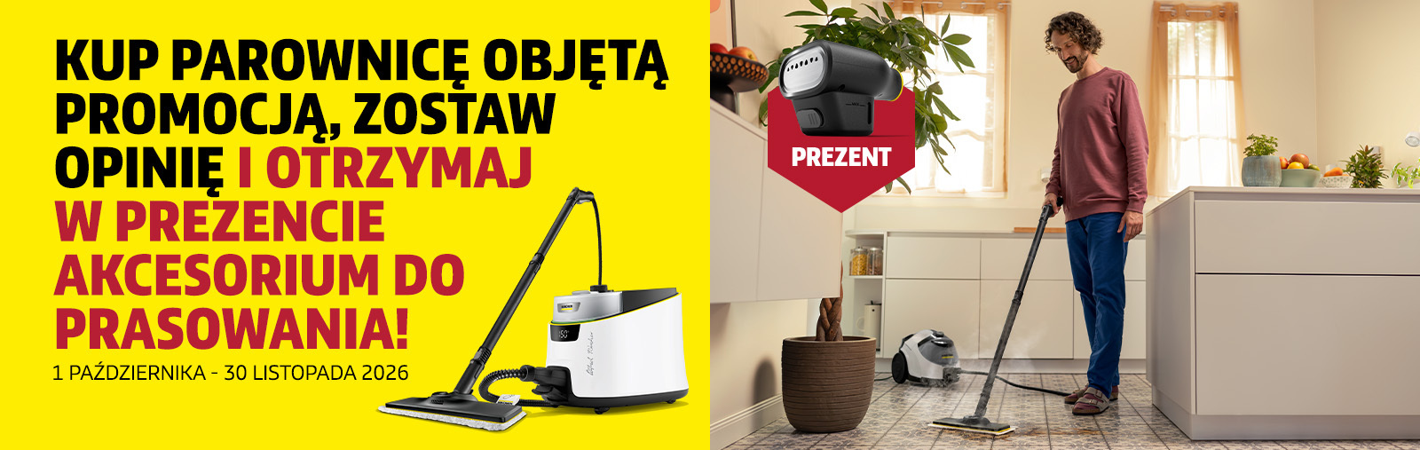 Kup parownicę, zostaw opinię i otrzymaj prezent