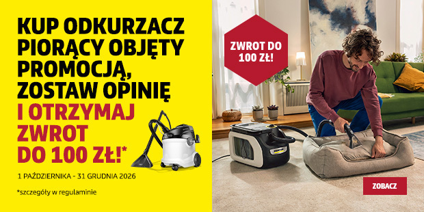 Kup odkurzacz piorący SE, zostaw opinię i odbierz zwrot