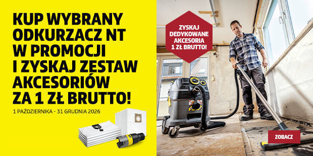 Kup profesjonalny odkurzacz NT i zyskaj akcesoria