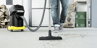 Karcher aszuiger om uw kachel schoon te maken