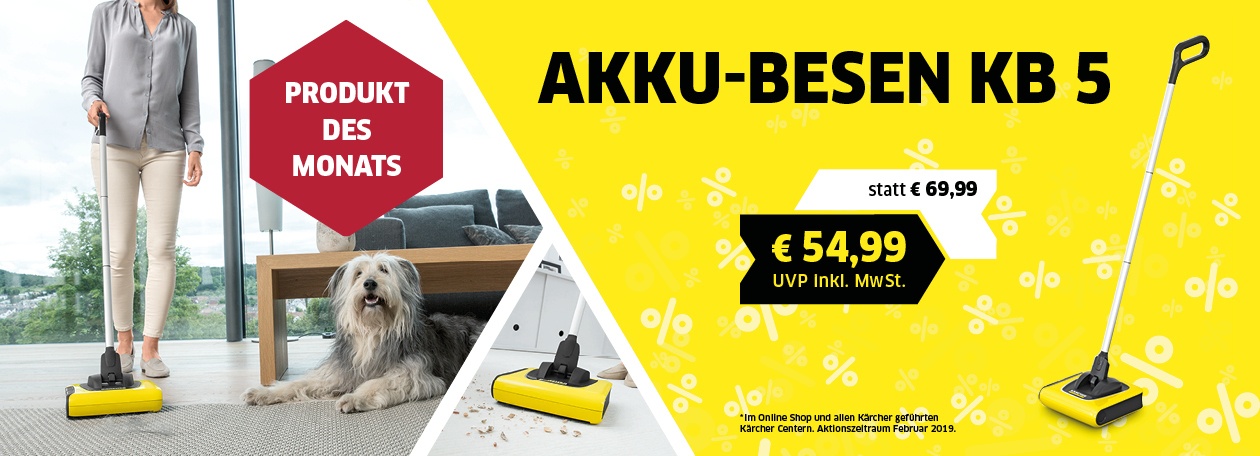 Kärcher Akku-Besen Aktion