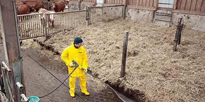 ケルヒャー　高圧洗浄機　畜舎