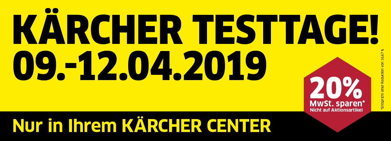 Kärcher Center Testtage 2019 Kärcher Center Testtage 2019