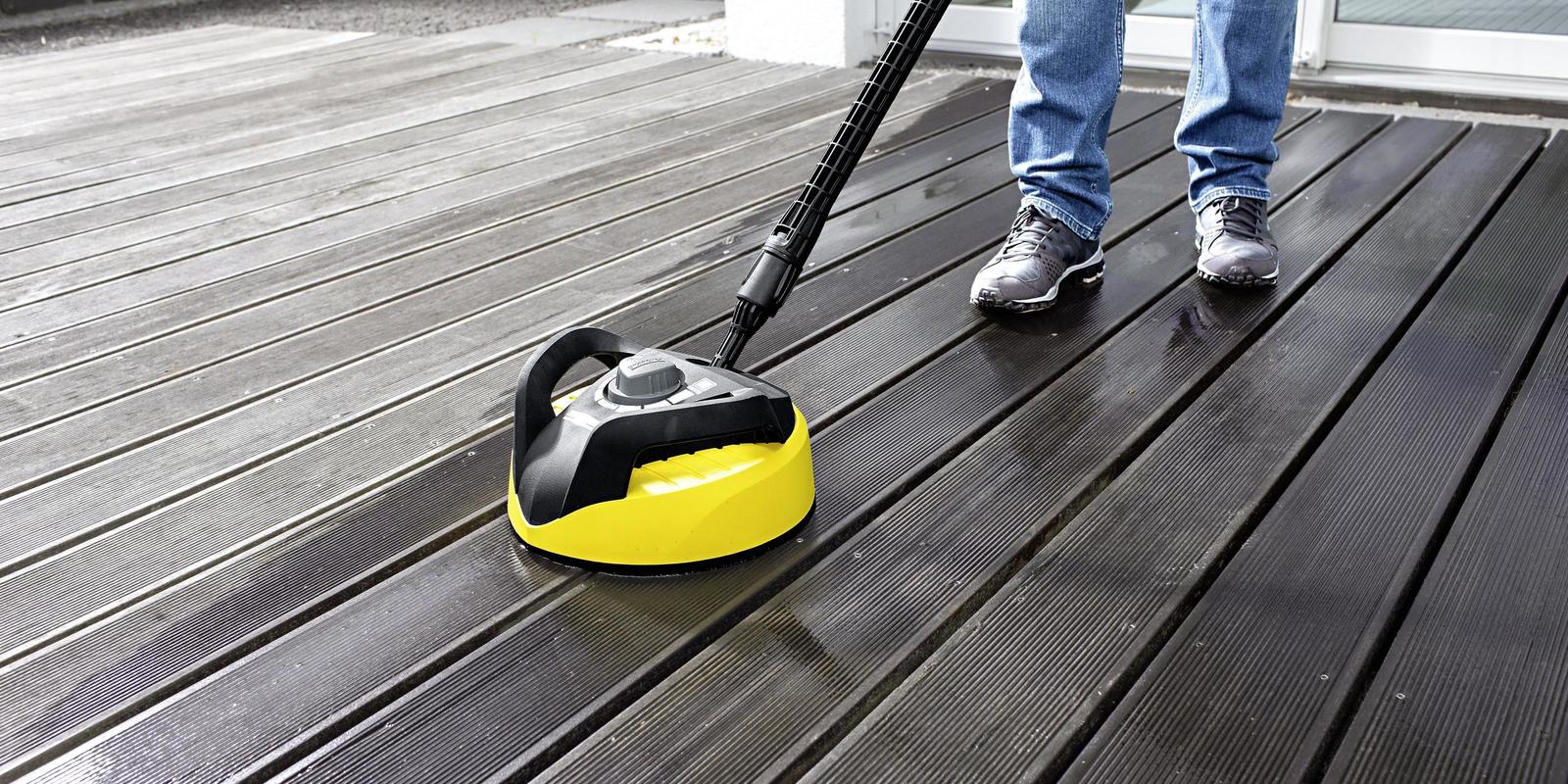 Karcher T300 Surface Cleaner Cleans Wood Deck Karcher T300 Surface Cleaner Cleans Wood Deck