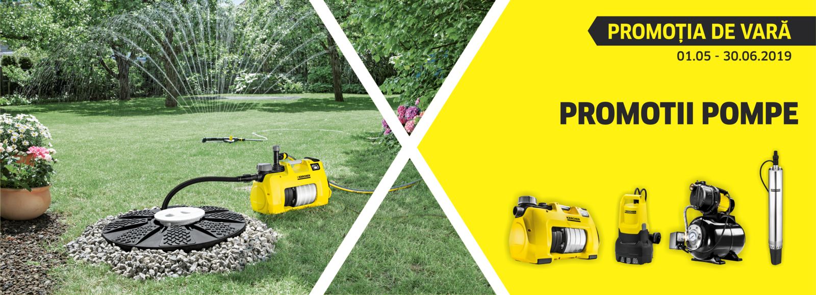 Banner pompe vara Promotii Karcher Romania
