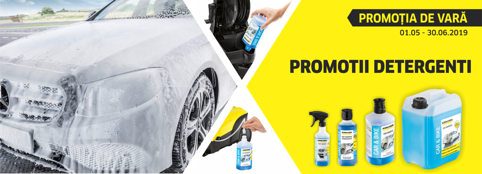 banner detergenti vara Promotii Karcher Romania
