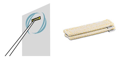 ケルヒャー窓用バキュームクリーナー　アクセサリー　ワイプパッド2枚組（窓用）