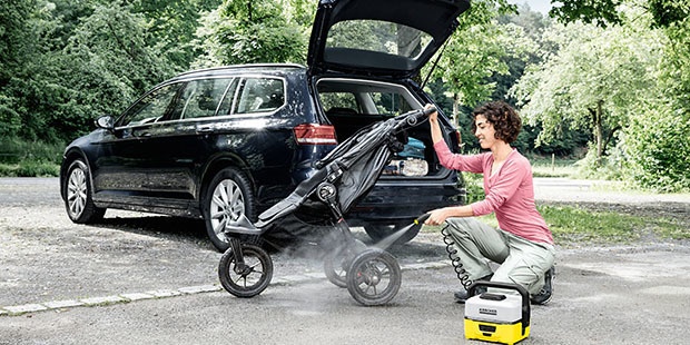 Vask barnevogn med OC 3 mobil spyler Vask barnevogn med OC 3 mobil spyler