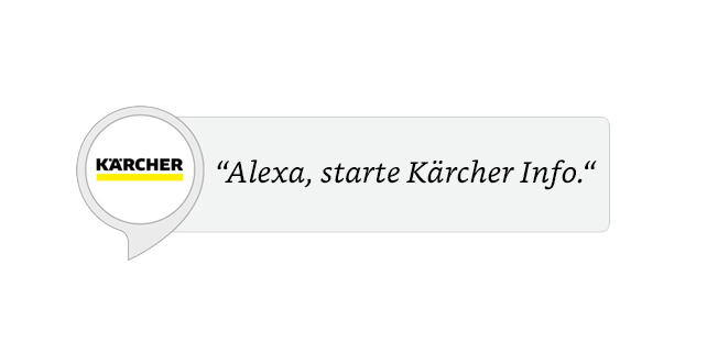 Kärcher Info Speech Bubble Alexa Kärcher Info Speech Bubble Alexa