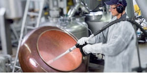 ice blasting Verstoring productieproces voorkomen