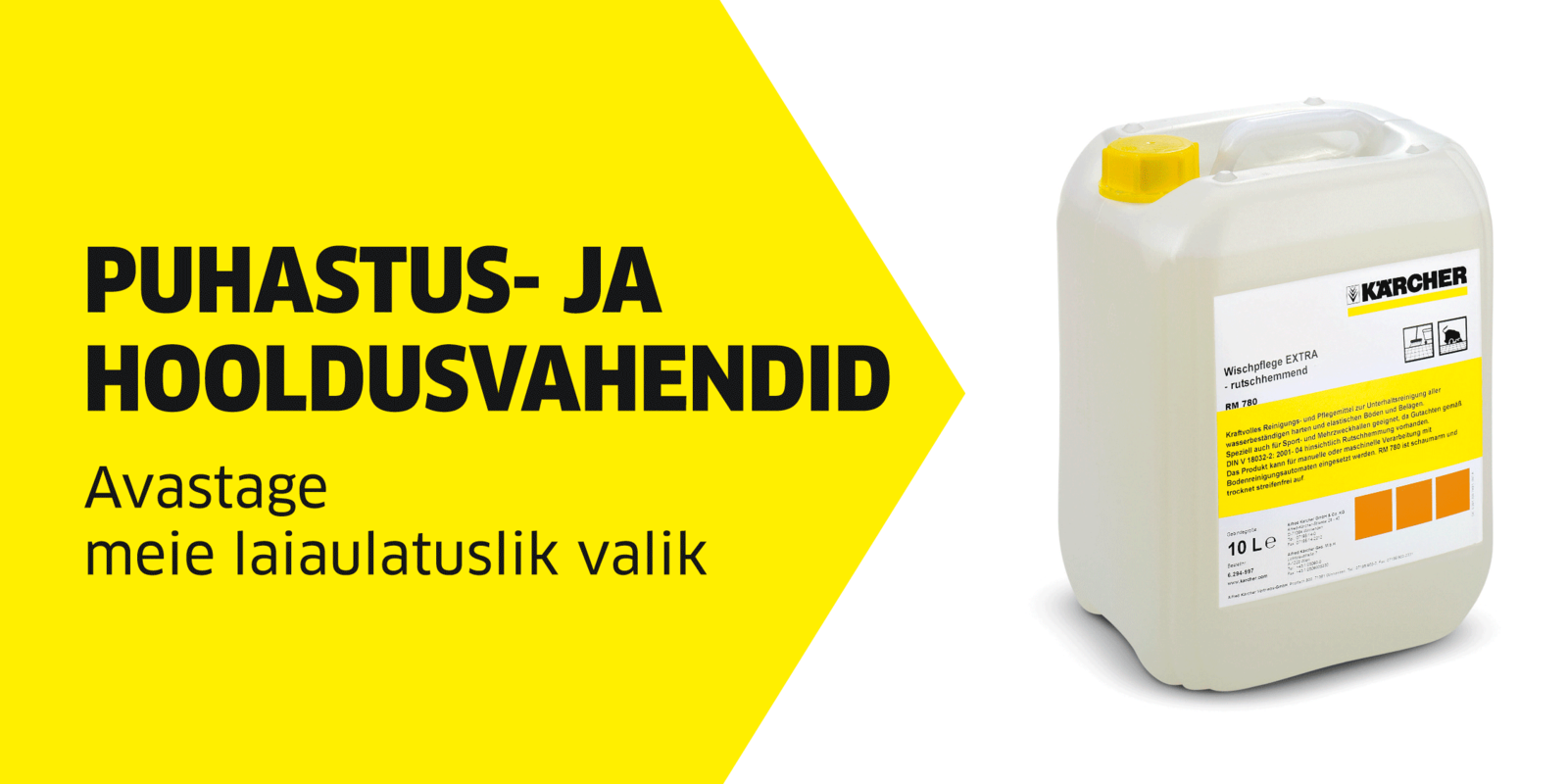 Puhastus- ja hooldustooted professionaalile