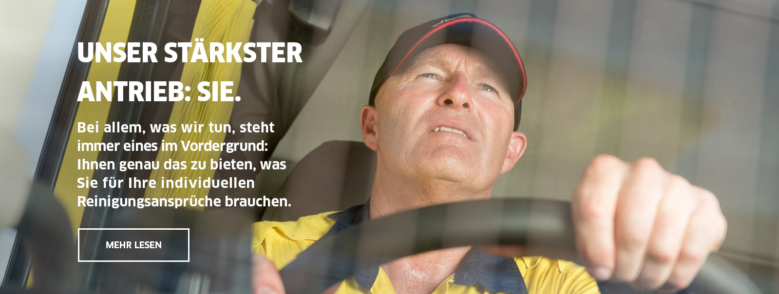 Unser stärkster Antrieb: Sie. Unser stärkster Antrieb: Sie.