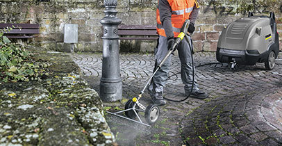 ケルヒャー温水高圧洗浄機　温水除草