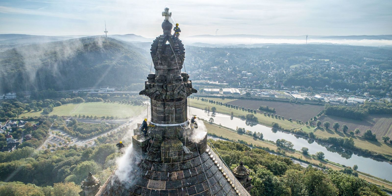 Emperor William Monument - Porta Westfalica, Germany Emperor William Monument - Porta Westfalica, Germany