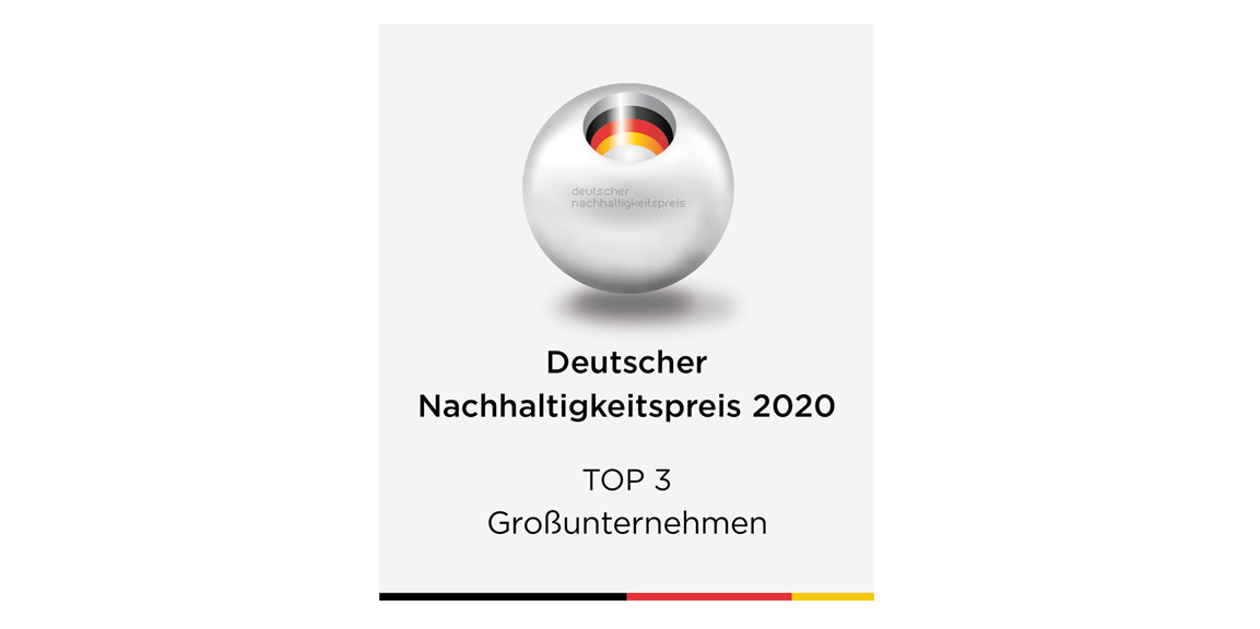 Siegel Deutscher Nachhaltigkeitspreis Top 3 Großunternehmen