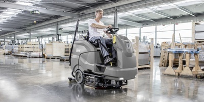 Industrial floor cleaning