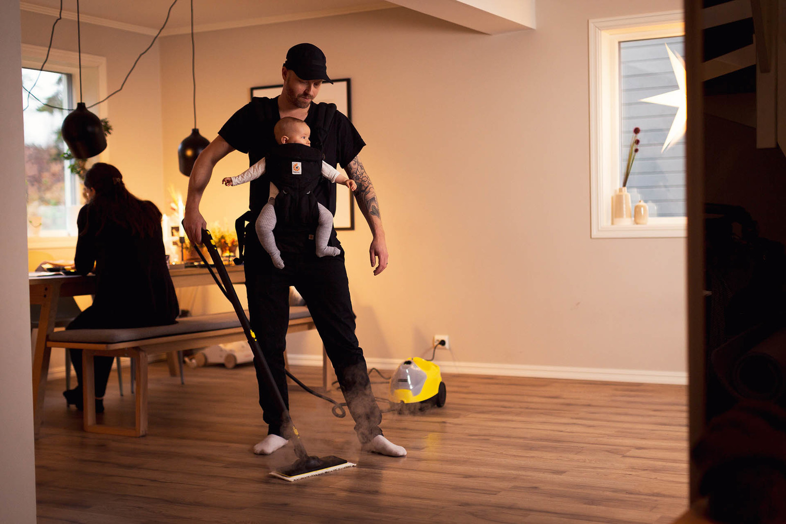 Multitasking med dampvasker Multitasking med dampvasker