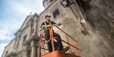 Kärcher gently steam cleans San Agustín Church in Manila, Philippines San Agustín Church - Manila, Philippines