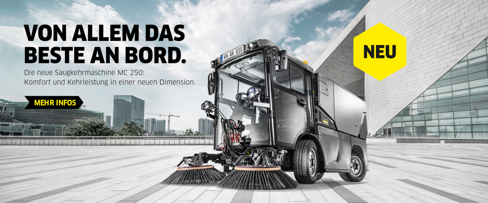 Die neue kommunale Kehrmaschine MC 250 Die Neue Kommunale Kehrmaschine MC 250